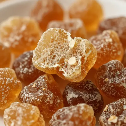 Arabic gum resin nodules