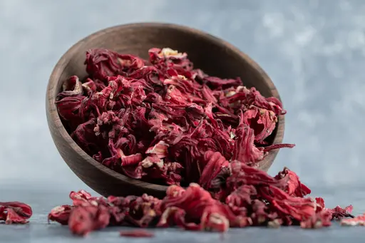 Dried hibiscus flowers